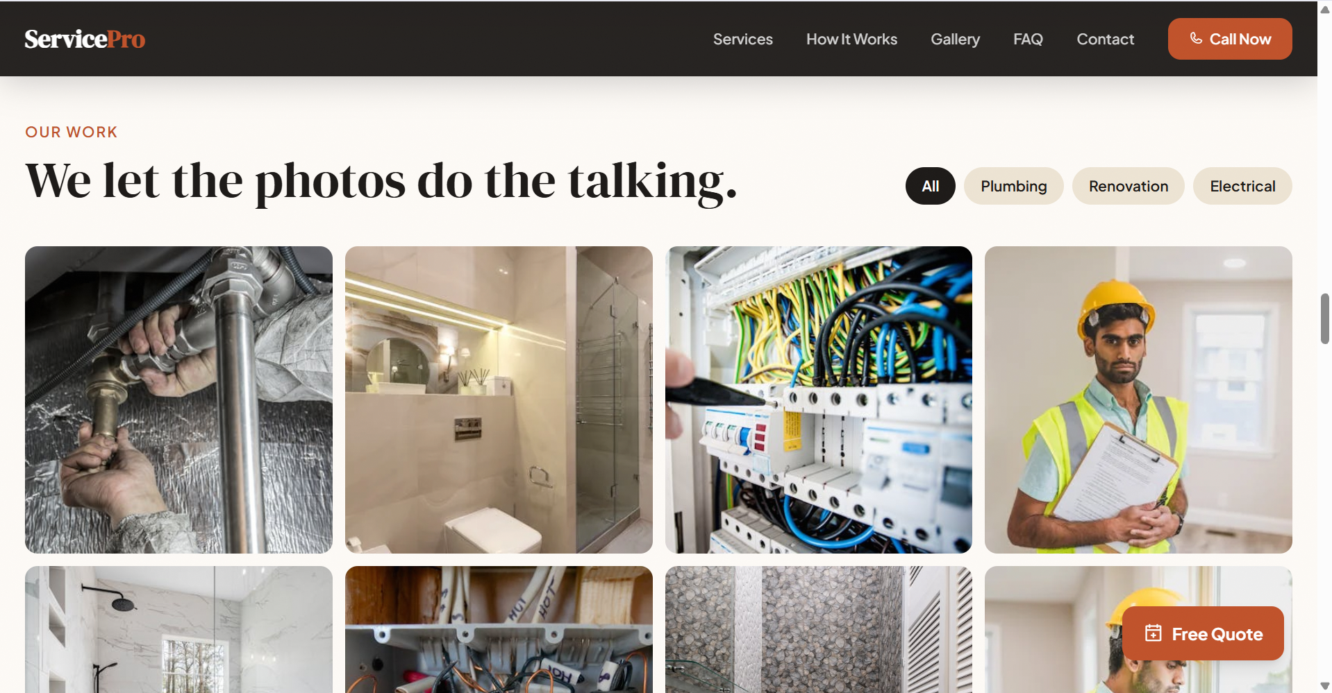 Business site spec build